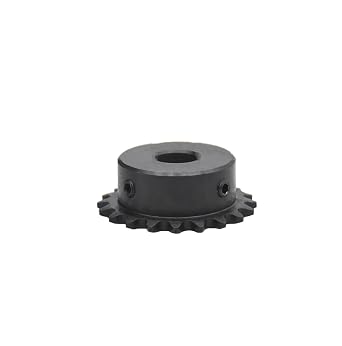 Bevel Gear Pinion Hardware Mechanical 04C Chain Gear 45# Steel 30 Tooth Industrial Sprocket Wheel Motor Chain Drive Sprocket 14-19mm Keyway Bore14mm5x2.3mm
