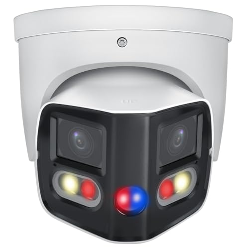 VIKYLIN 4K Dual-Lens Outdoor Security Camera 180° IP POE