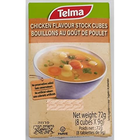 Telma Kosher Chicken Flavour Stock Cubes 2 packs of 8 9g cubes Cover