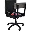 Arrow Sewing H8123 Adjustable Height Hydraulic Sewing and Craft Chair with Under Seat Storage and Solid Fabric, Lady Gray Fabric