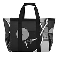 Material: Made from sturdy 12oz canvas with a PE-coated fabric lining (100% polyester). Size: 15.4x9.8x12.8 in, providing plenty of space. Design: Features a sturdy canvas, and a PE base insert for structure. Storage: Includes a front pocket, side me...