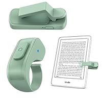 [Case-Friendly] Remote Control Page Turner Ring for Kindle Paperwhite Oasis Scribe Kobo eReaders, Camera Camcorder Remote Controls, Page Turner Clicker for iPhone ipad Tablets with Storage Bag