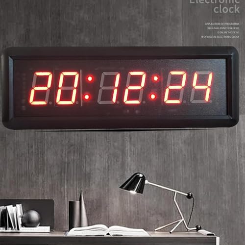 Reloj despertador digital LED de gimnasio para controlar rutinas 4
