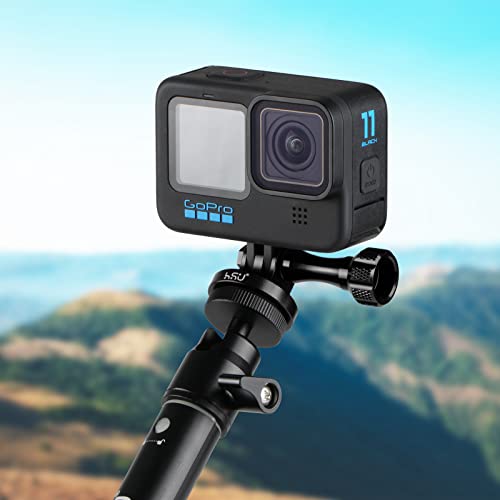 Image of HSU Aluminum Alloy Metal Go Pro Tripod /Monopod Mount with Alu Thumbscrew