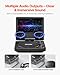 VEVOR Portable DVD Player, 7 inch HD Swivel Display Screen, 4 Hours Built-in Rechargeable Battery, Dual Speakers, Support Sync TV/USB/SD Card/CD/DVD, Car Charger, AC Power Adapter, Remote Control