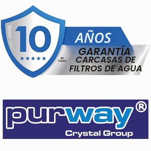 purway Crystal Group Filtro de agua potable 10" QA AF 1/4" carcasa de filtro resina aniónica anti-nitrato 1 pieza