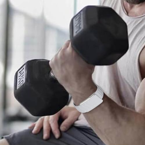 Ersatz-Armband kompatibel mit Whoop MG/5.0 Ersatzarmband, Silikon Ersatzband Ersatzarmband Uhrenarmband Replacement Wechselarmband Watch Band Fitness Tracker Sportband Uhrband (Grey, One size)