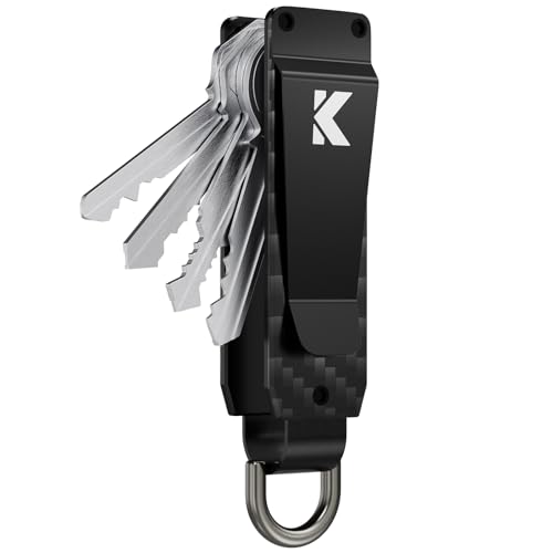 Keymarx Key Organizer for Men Compact Key Holder Minimalist Key Case Metal Key Chain Key Holder for Keychain Secures 2-5 Keys