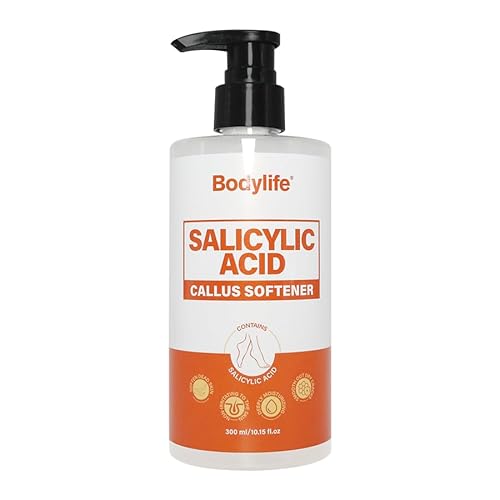 Bodylife Salicylic Acid Callus Softener 10.15 fl oz – Foot Callus Remover & Dead Skin Exfoliator, Softens Rough Heels, Hydrates & Smooths Cracked Feet for Baby-Soft Skin