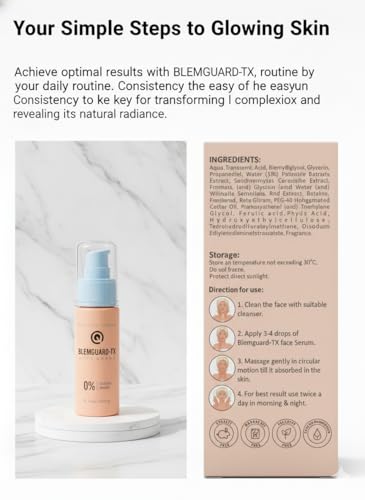 Image of Blemguard-TX Face Serum, Paraben and Alcohol Free, 30ml