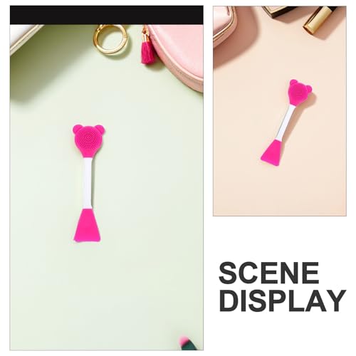 Brosse exfoliante en silicone double extrémité pour application masque - 3