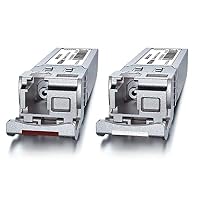 10Gtek a Pair of 10G SFP+ Bidi Transceiver, 10GBase-BIDI 1270nm/1330nm SMF, bis zu 40 km, Kompatibel für Cisco SFP-10G-BXD-I/SFP-10G-BXU-I, Ubiquiti UniFi, Mikrotik, Netgear, Open Switch – Ansicht 4