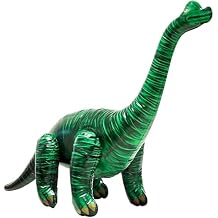 Jet Creations Brachiosaurus Brontosaurus Inflatable Dinosaur, Size H28/L48 inch, Classic ForestGreen, Jurassic Prehistoric Animal, Photo Stage Prop, VBS, Game Day Fan Gear Mascot, 1pc