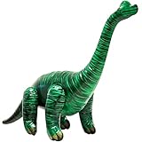Jet Creations Brachiosaurus Brontosaurus Inflatable Dinosaur, Size H28/L48 (inch), Classic ForestGreen, Jurassic Prehistoric Animal, Photo Stage Prop, VBS, Game Day Fan Gear Mascot, 1pc