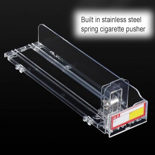 Étagère à cigarettes en aluminium avec serrure pour aménagement chic de supérette