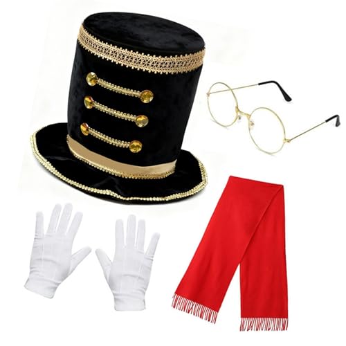 Chapeau de costume polyvalent en velours confortable pour soirées à thème