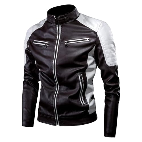 Manteau de motard pour vos sorties urbaines en similicuir café