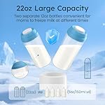 Portable-Breast-Milk-Cooler-for-Travel-22oz-Large-Capacity-Breastmilk-Chiller-for-Working-Moms-360-Cooling-Keeps-Milk-Chilled-24-Hours-Includes-2-Baby-Bottles-Breastfeeding-Essentials