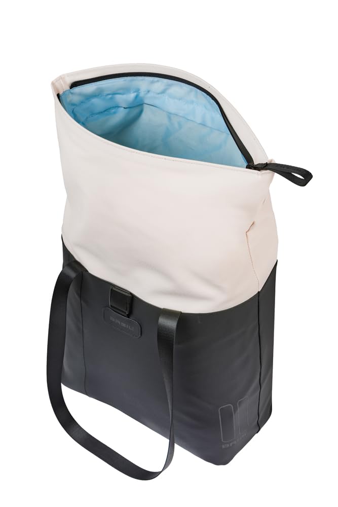 Basil Vive Einzeltasche - MIK Hooks inkl. - 15-20L - Laptopfach - Weiß