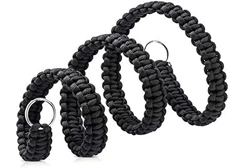 Black Beauty Shoulder Camera Strap Durable Paracord 550LB Camcorder Shoulder Neck Vintage Camcorder Belt for Canon Nikon Sony Olympus SLR DSLR Cameras (Black)