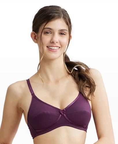 Image of Jockey 1242 Women Wirefree Non Padded Super Combed Cotton Elastane Stretch Medium Coverage Cross Over Everyday Bra