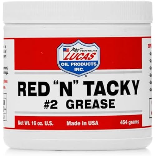 Lucas Oil 10574 RED"N"TACKY GREASE 1/LB TUB