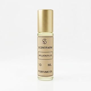 Million Plus Perfume Oil – Luxury Long Lasting Unisex Fragrance, Inspired by Classic Amber & Leather Scents, Alcohol-Free Roll-On Cologne for Men and Women, Travel Size 10ml