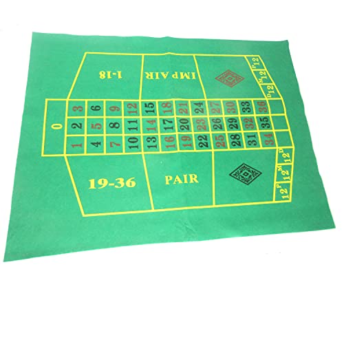 10 Inch Roulette Set Casino Game Kit Contains Plastic Roulette Wheel,Chips,Playing Cards,Felt Layout - Thumbnail 4