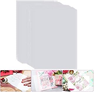 50 Sheets A4 Vellum Transfer Paper Tracing Paper Translucent Printable Sketching Overlays Sheet Writing Copying Printing Animation DIY Art Craft for Inkjet Laser Printers (50 Sheets)