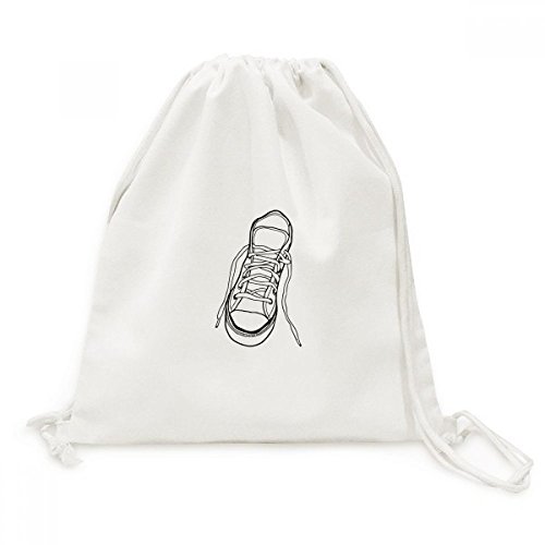 Sac cordon en toile respirante idéal pour ranger chaussures et achats