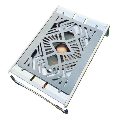 oka-d-artの黒皮鉄板 フラット バーナー五徳