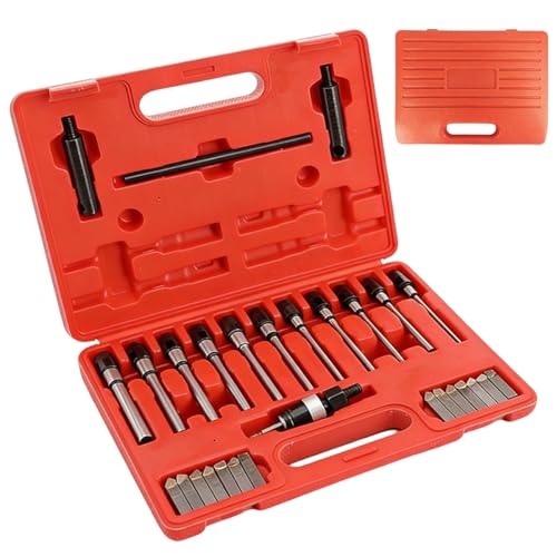 Pansente 29-Piece Valve Seat Cutter Set 22-63mm Valve Seat Cutter Kit 15°-90° Angle Reamer Tools Suitable for Automotive Repair and Tuning