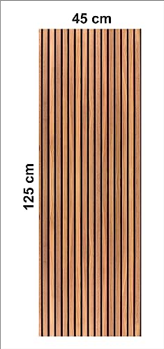 Image of CABANA HOMES Wall Stickers DIY Louvers Wallpaper for Walls (45 x 125 cm, 1 Roll) (6 sq. ft) Decorative Self Adhesive Living Room Furniture Table Top Door Wardrobe Decals Home Decor, Wooden
