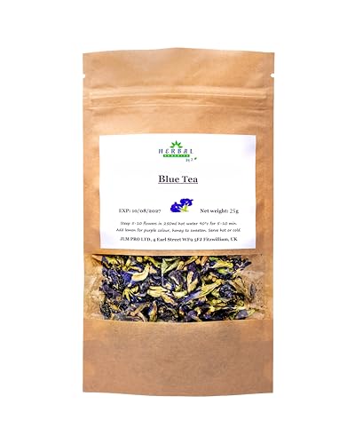 Blue Tea Flower Herbal Tea 25g | Shankhpushpi Flower | SUPER ANTIOXIDANT | Caffeine Free