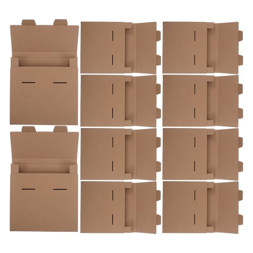 Sobres Cuadrados de Papel Kraft color caqui para embalaje de libros