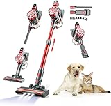 WLOTPO Cordless Vacuum Cleaner for Home, Lightweight Stick Vacuum Cordless...