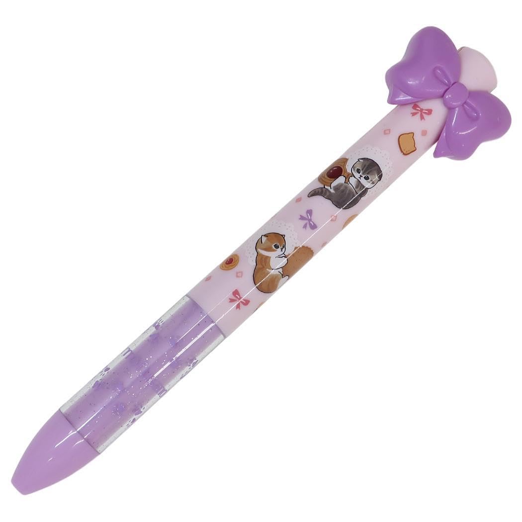 Mofusand Ribbon Ballpoint Pen (Black and Red 2 Colors) : Office Products