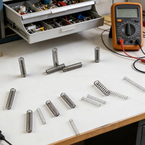 300 Stück federn, Druckfedern Sortiment Kit mit 23 Größen, 304 Edelstahl Kleine Federn Set für Mechanische Reparaturen, Automobil und Haushalt