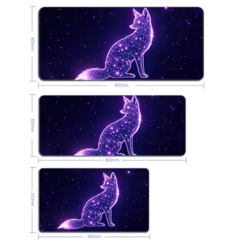 Alfombrilla de ratón grande espíritu del Zorro Celestial para un escritorio de portátil gaming 5