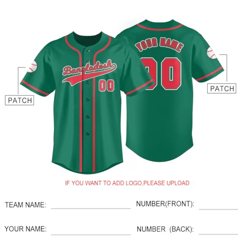 Custom Baseball Jersey National Team Softball Jersey Personalized Name Number for Men/Women/Youth miniatura 5