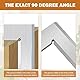 90°Precision Hair Angle, Try Square 63 x 40 mm 90 Degree Angle Try Angle Ruler Measuring Tool