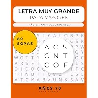 Sopas de letras para adultos mayores - Letra grande