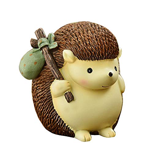 Image of Cute Hedgehog Resin Animal Piggy Bank Coin Box Money Bank Gifts for Lovers Children, Home Decoration