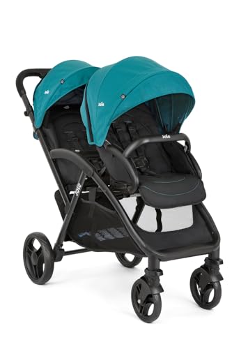 Joie - Evalite™ Duo - Poussette Double Légère - Siège Arrière Inclinable À Plat - Compatible Sièges Auto Et Nacelles - Suspension 4 Roues - Harnais 5...
