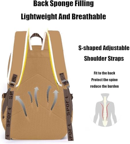 Image of Lushandy Capybara Backpack, Cute Capibara Backpacks Kawaii Kapibara Stuff Large Cartoon Capybara Bag Ita Bag