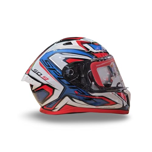 Casco Moto Integral GIVI 50.9 Atomic Rojo Azul Talla XL Low Cost