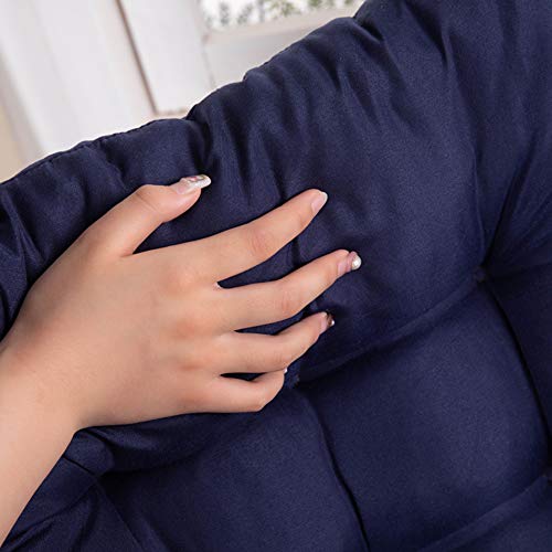 Coussin de relaxation bleu pour chaise longue extérieure 55x152 cm
