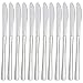 Produktbild Gastro Spirit - 12-er Set Tafel-Messer/Menü-Messer - Silber, 23 cm (L), Chromstahl, Spülmaschinenfest - 3 Setgrößen (12/24/36), weiteres Besteck aus der Serie 'Nia' erhältlich