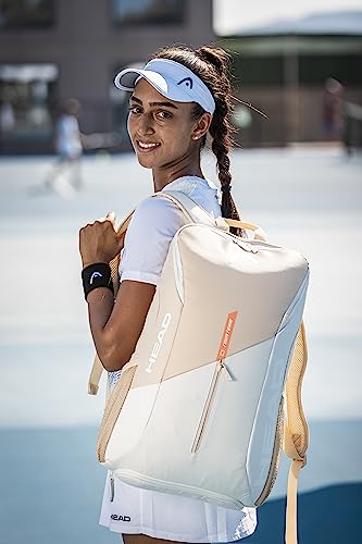 HEAD Unisex – Erwachsene Tour Backpack Tennisrucksack, Kamille/weiß, 25L