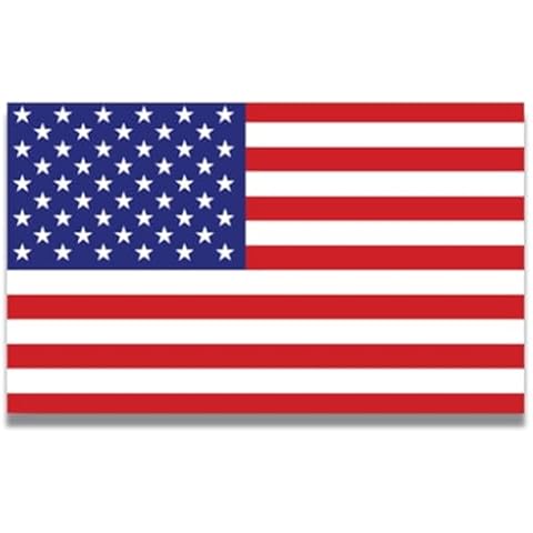 Magnet Me Up American Flag Magnet Decal, 3x5 inches, Red, White, and Blue, Heavy Duty Automotive Magnet for Car, Truck, SUV, or Any Other Magnetic Surface Cover